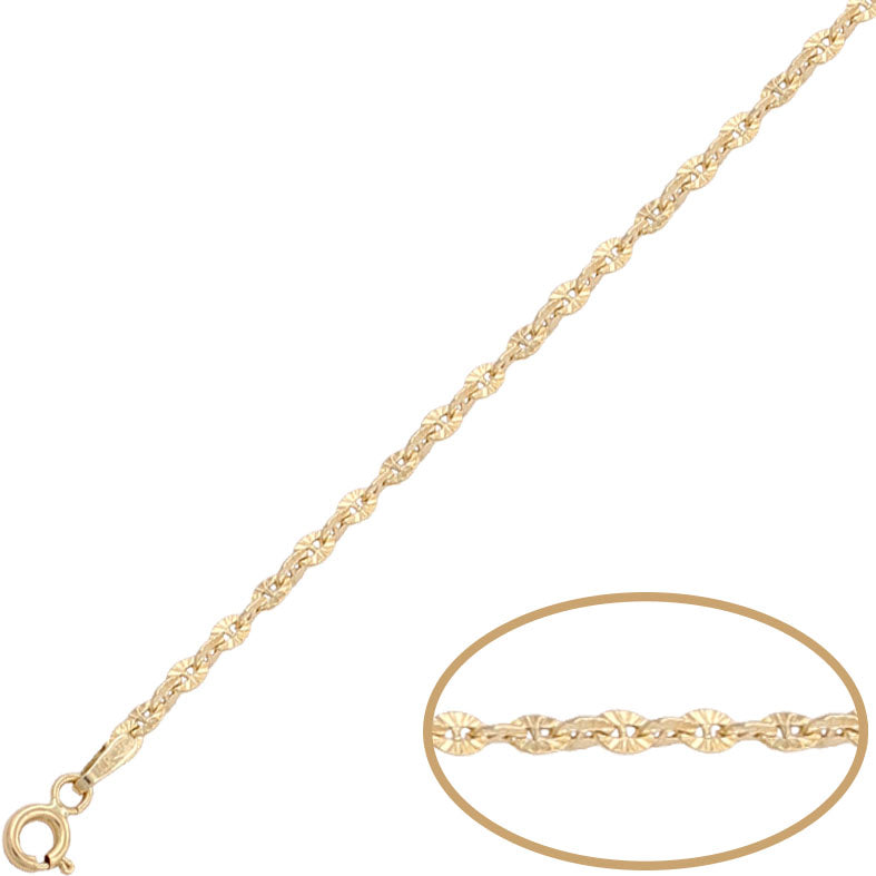 Cadena Oro 18K Ancla Hueca - 2.50MM