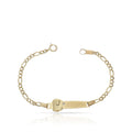 Pulsera Bebé Oro 18K Virgen Niña Circonita