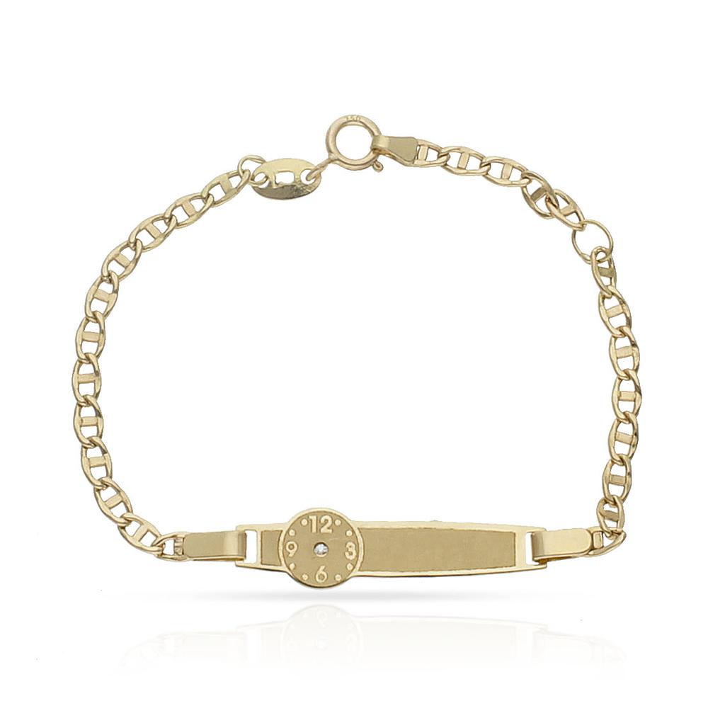 Pulsera Oro 18K Reloj Circonita
