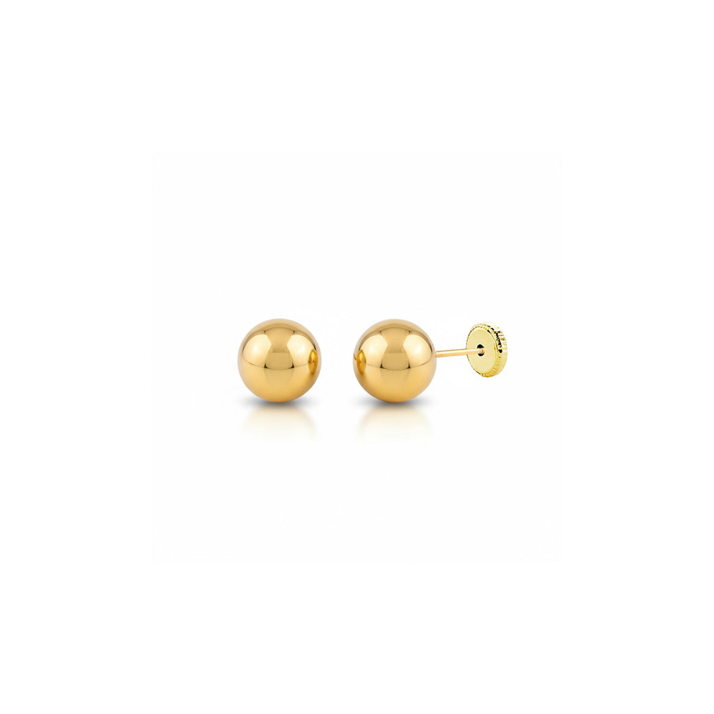 Pendientes Oro 18K Bola 3mm