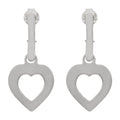 Pendientes Plata 925mm Corazón - 13x27mm