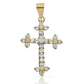 Cruz Oro 18KL con Circonitas - 20x29mm