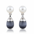 Pendientes Plata 925 Ojo de Águila Azul y Circonitas