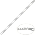 Cadena Plata 925 Barbada Maciza 3.50mm