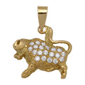 Colgante Oro 18KL Horóscopo Tauro con Circonitas