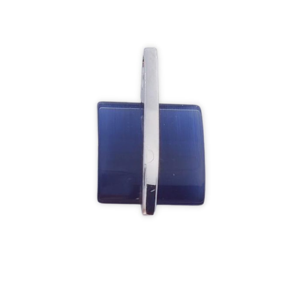 Colgante Plata 925 Ojo de Gato Azul