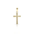 Cruz Oro 18KL Hueca - 10x18mm