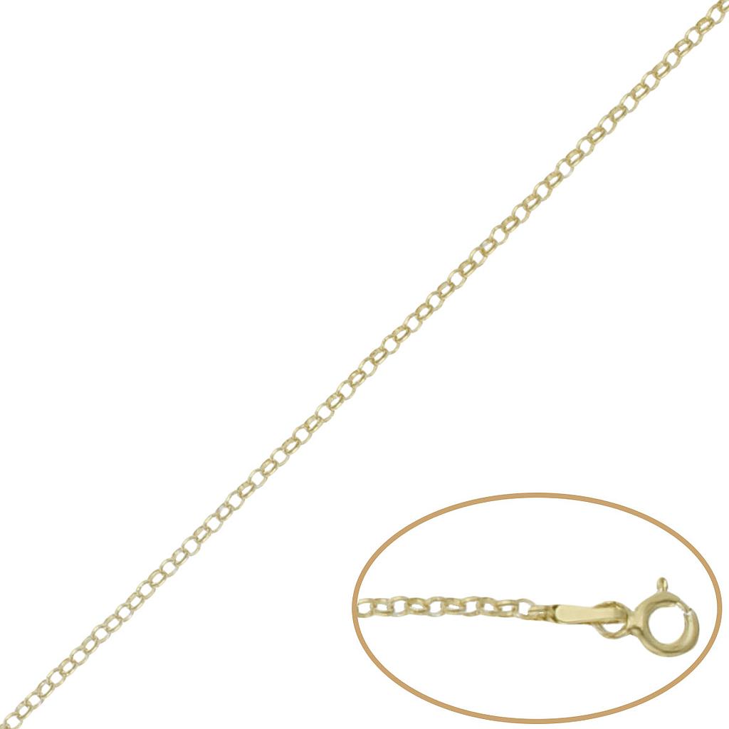 Cadena Rolot Plata Chapada Oro 1mm