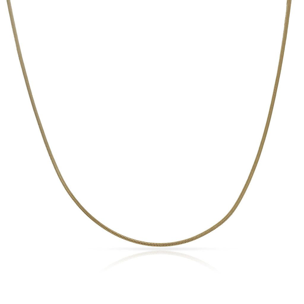 Collar Oro 18K Cola de Topo Redonda 0,80mm