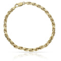 Pulsera Salomónica Tallada Oro 18K 4mm