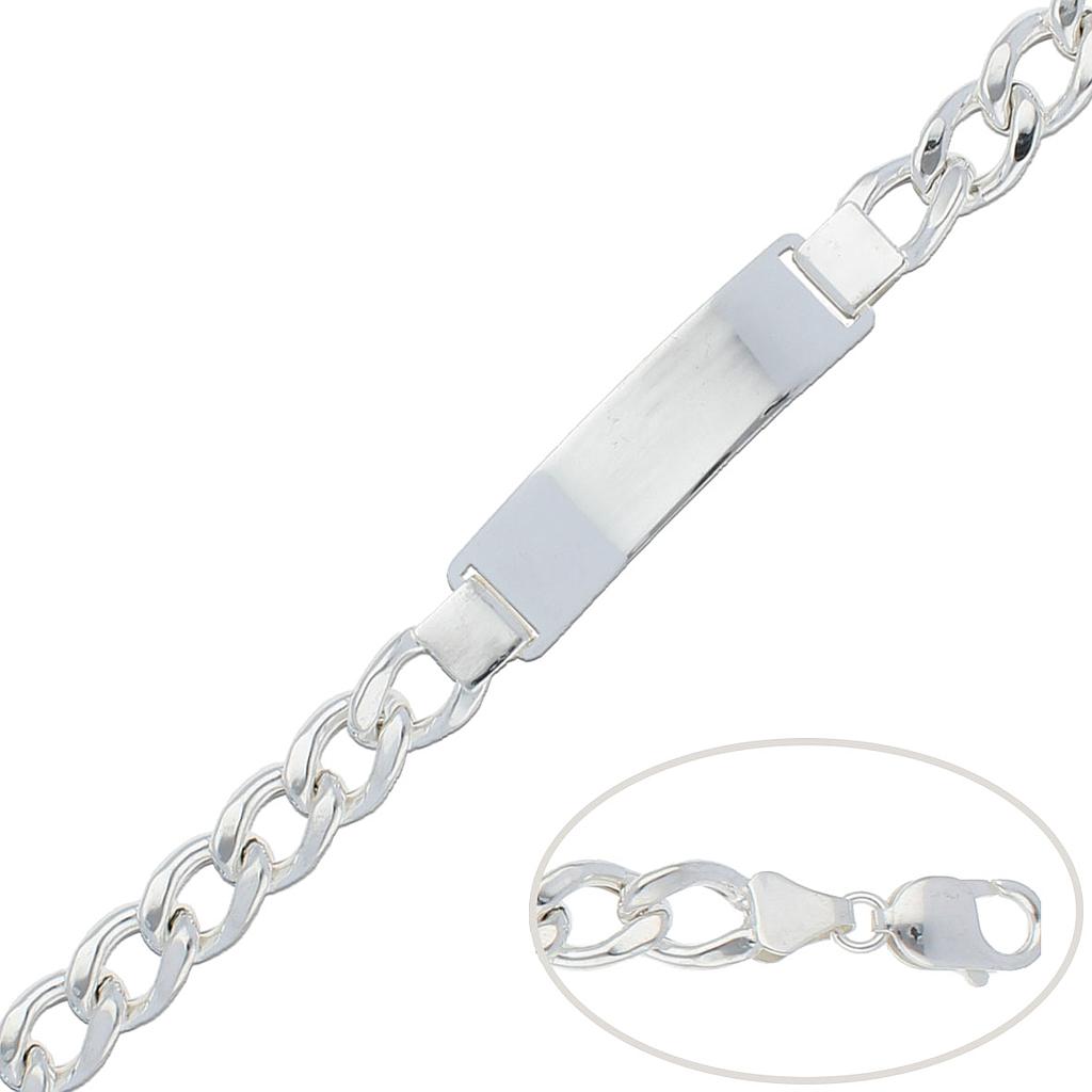 Pulsera Barbada Plata 925mm - 10mm