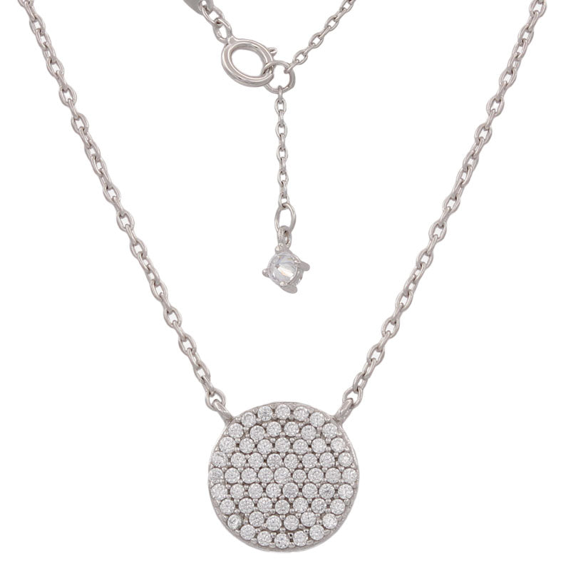 Gargantilla Oro Blanco 18Kl Circulo