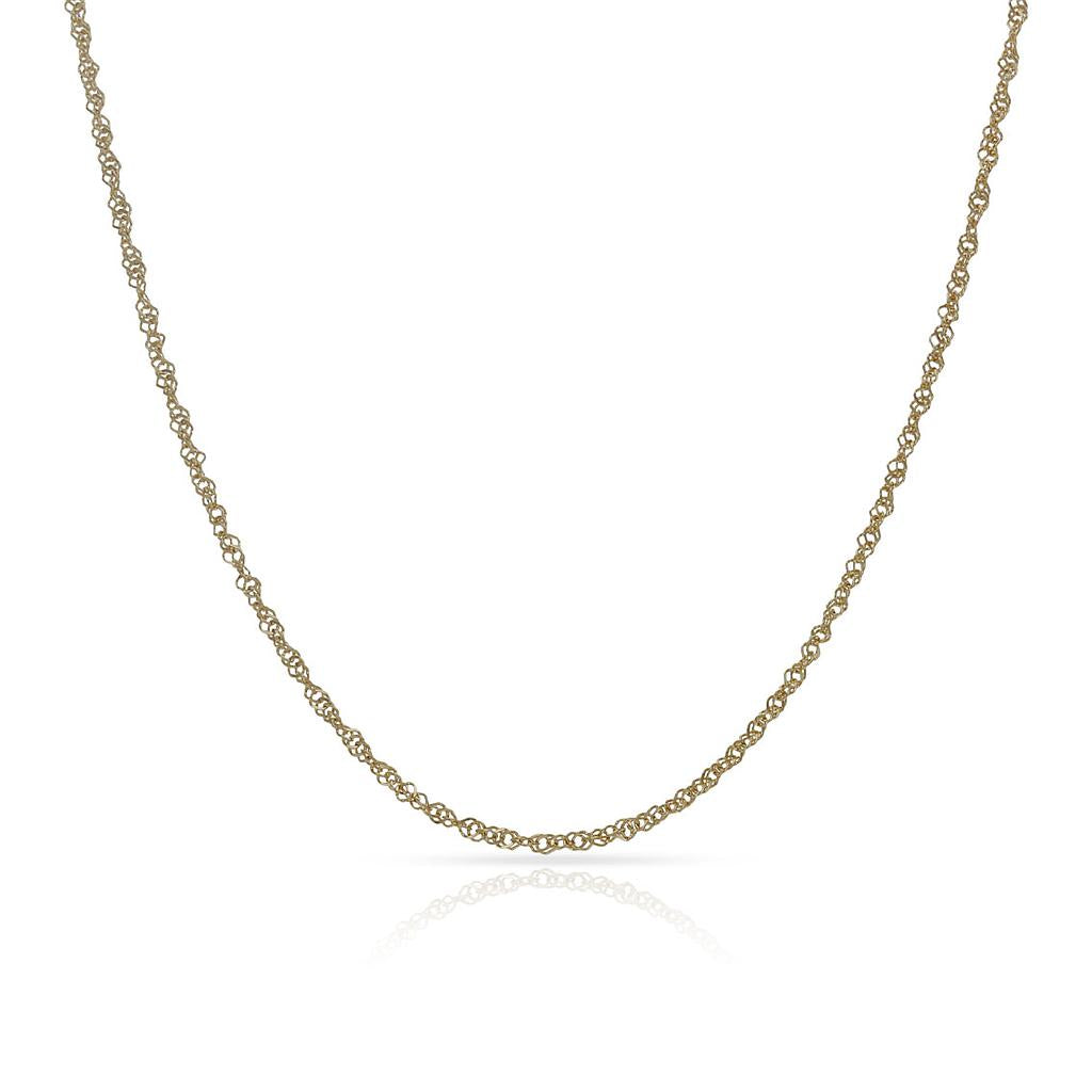 Cadena Oro 18K Singapur 1mm