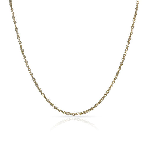 Cadena Oro 18K Singapur 1mm