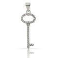 Colgante Plata 925 Llave con Circonitas