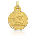 Medalla Oro 18K Ángel de la Guarda 15mm