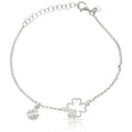 Pulsera Plata 925mm Trébol de la Suerte