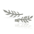 Pendientes Plata 925mm Trepadores Hoja - 6x19mm