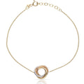 Pulsera Oro 18Kl Aros Tricolor