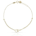 Pulsera Oro 18Kl Llave + Corazón