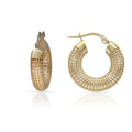 Aros Oro 18K Calados 10mm