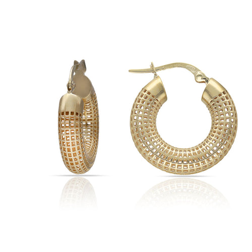 Aros Oro 18K Calados 10mm