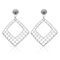 Pendientes Plata 925mm Rombo Calados