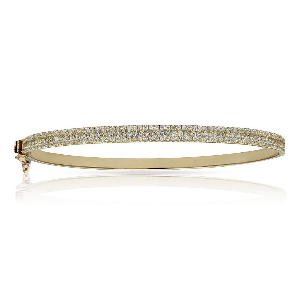 Brazalete Oro 18Kl Circonitas Ovalado - 59x50mm