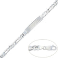 Pulsera con Placa Plata 925mm - 7mm