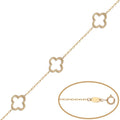 Pulsera Oro 18Kl - 3 Flores