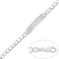Pulsera con Placa Plata 925mm - 7mm