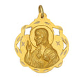 Medalla Oro 18Kl Sagrado Corazon - 25x28mm