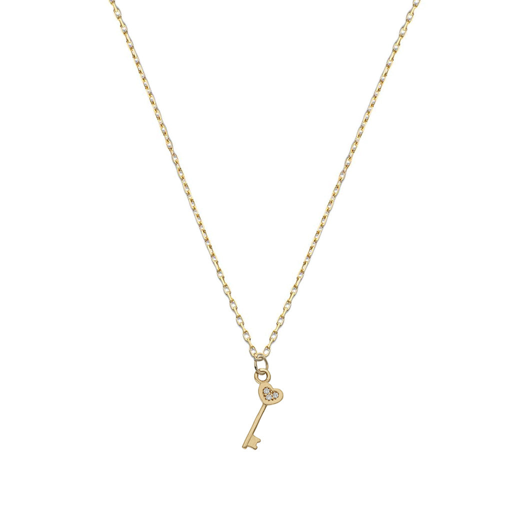 Gargantilla Oro 18K Llave Corazón