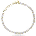 Pulsera Plata Chapada en Oro Rivière 3mm