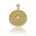 Colgante Plata Chapada en Oro Sol Egipcio 20mm