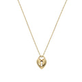 Gargantilla Oro 18K Candado Corazón