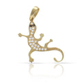 Colgante Oro 18K Lagarto Circonitas
