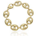 Pulsera Oro 18Kl Hueca Calabrote - 18mm
