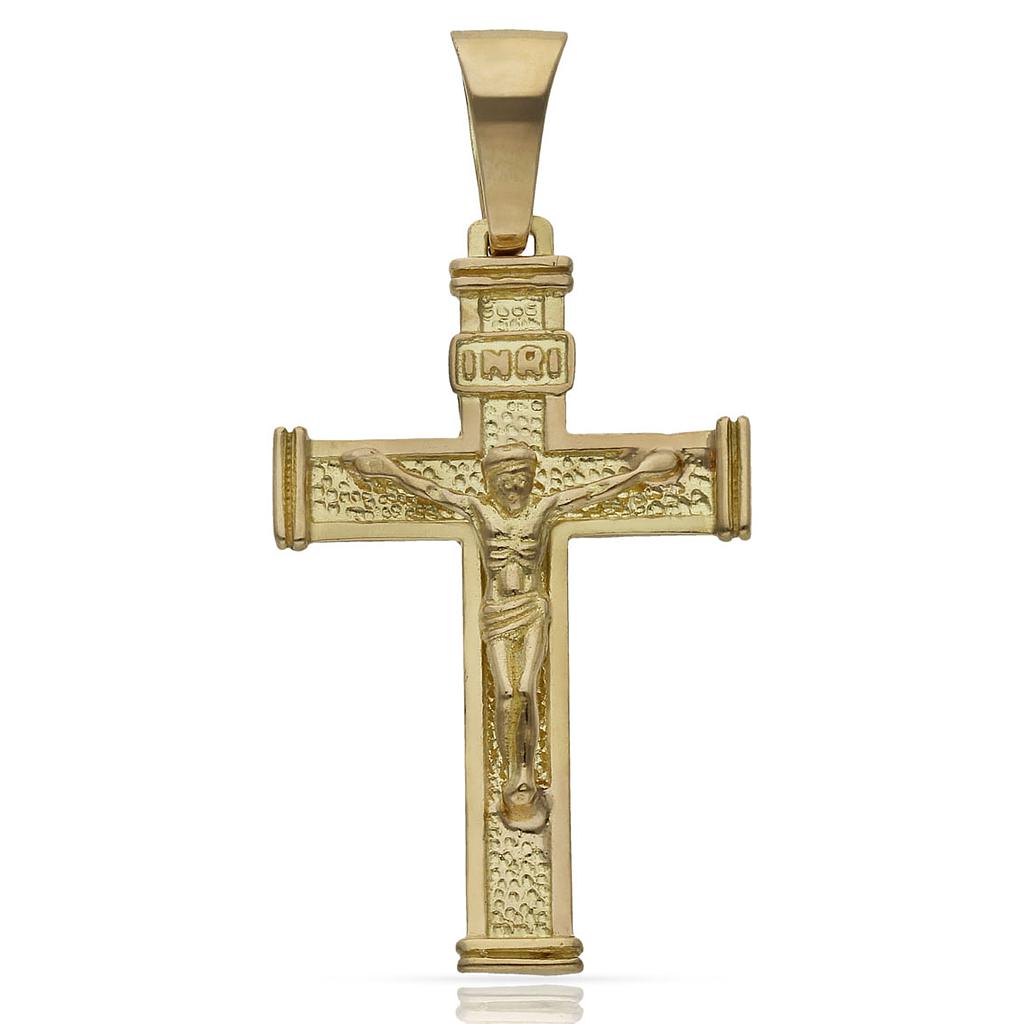 Cruz Oro 18KL con Cristo - 21x35mm