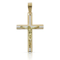 Cruz Oro 18KL Bicolor con Cristo - 18x27mm