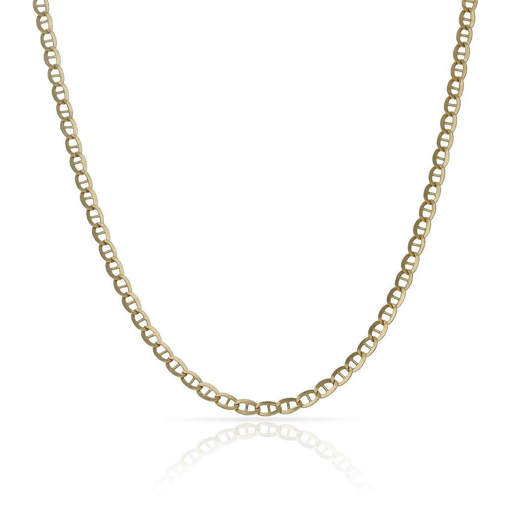 Cadena Oro 18K Ancla Hueca - 2MM