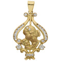 Colgante Oro 18KL de la Madre con Circonitas