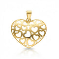 Colgante Oro 18K Corazón Calado