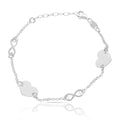 Pulsera Plata 925 Corazones + Infinitos