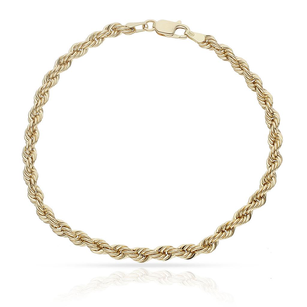 Pulsera Cordón Salomónico Oro 18K 3.80mm