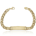 Pulsera Oro 18KL Caballero Placa