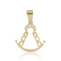 Colgante Oro 18Kl Virgen del Rocio - 14x15mm