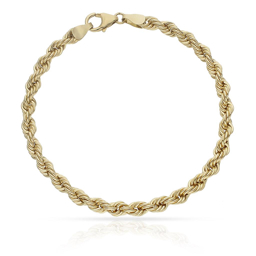 Pulsera Cordón Salomónico Oro 18K 4.35mm