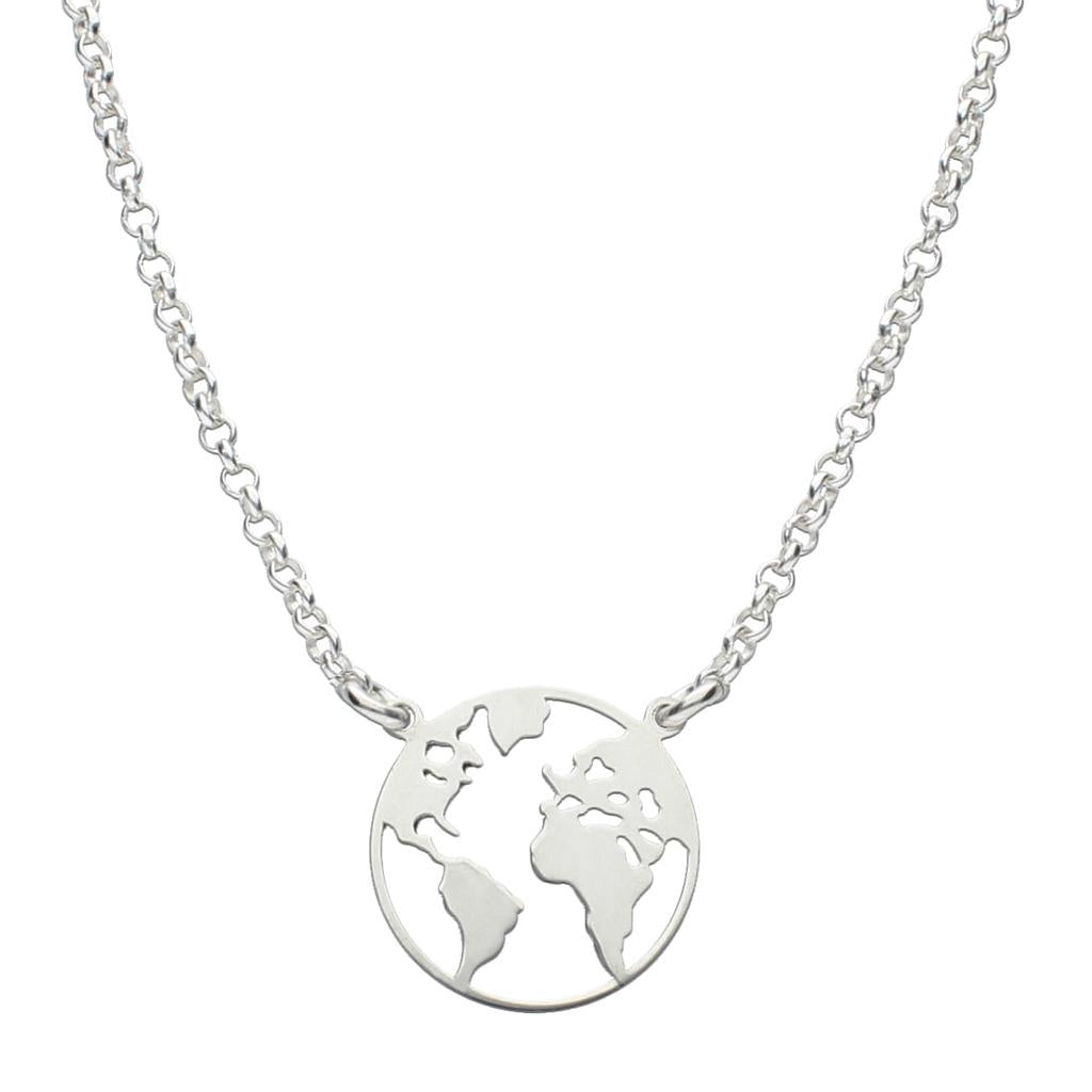 Gargantilla Plata 925 Mundo 15mm