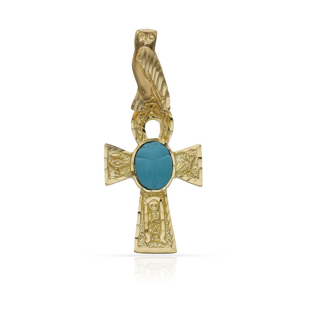 Colgante Oro 18K Cruz de la Vida
